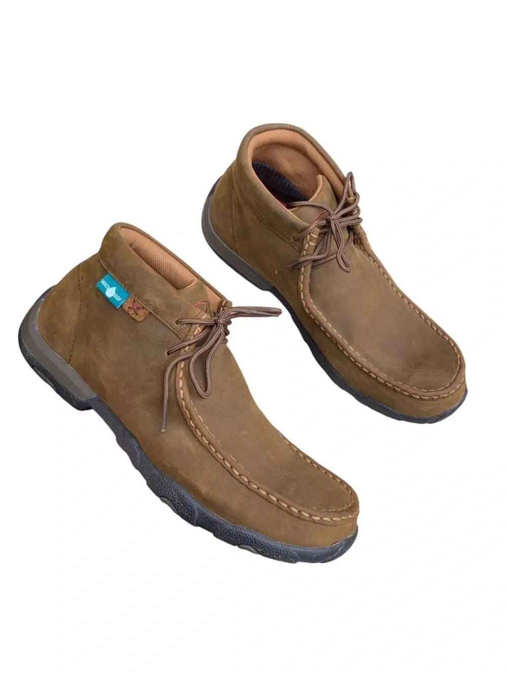 Men's Twisted X Suede Leather Work Driving Chukka Moccasin Boots